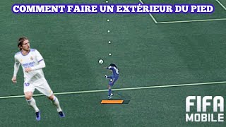 FIFA MOBILE COMMENT FAIRE UN EXTÉRIEUR DU PIED [upl. by Frantz156]