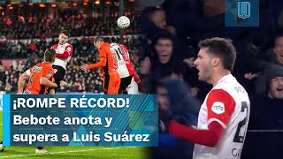 ¡ROMPE RÉCORD HISTÓRICO Santiago Giménez anota y supera a Luis Suárez en la Eredivisie [upl. by Leirej168]