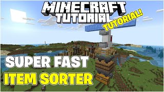 Super Fast Item Sorter For Minecraft Bedrock Edition [upl. by Marron378]