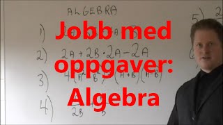 Jobb med oppgaver Algebra [upl. by Carmena76]