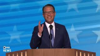 WATCH Gov Josh Shapiro speaks at Democratic National Convention  2024 DNC Night 3 [upl. by Lindeberg]