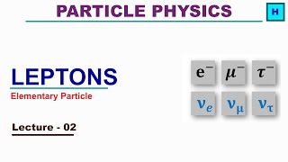 Leptons  Elementary subatomic particles [upl. by Robma]