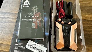 Klim Cool  Gaming Laptop Cooler unboxing [upl. by Nylavad]