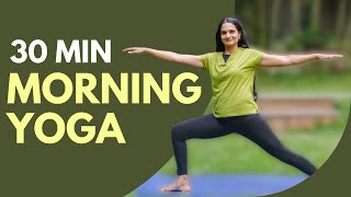 30 min Morning Yoga Workout  Strength amp Energy Yoga Flow  TRIMUKYOGA [upl. by Ernie]