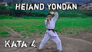 Heian Yondan Kata 4  Karate Technique [upl. by Katalin494]