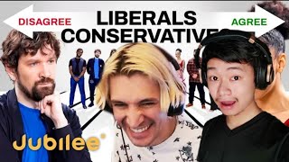 Liberals vs Conservatives Jubilee Destiny  REACTION [upl. by Landes]