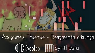 Asgores ThemeBergentrückung  ANIMATED SOLO PIANO COVER  Synthesia HD [upl. by Nave490]