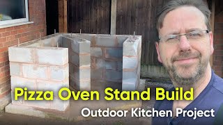 Part 2 The Stand  Wood fired brick pizza oven build [upl. by Grae]