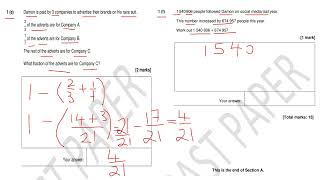 ncfe 2023 level 2 functional skills maths paper 1 section A non calc [upl. by Merkle936]