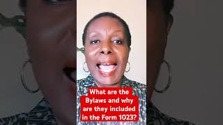 What are the Bylaws and why are they included in the Form 1023 2024 nonprofit [upl. by Atoiganap]