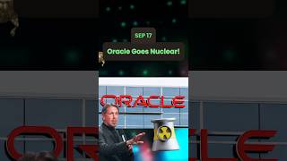 Oracle goes Nuclear 1 gigawatt reactor is on the way stocknews [upl. by Aslehc]