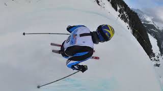 Inferno Rennen 2023 Ski Race  Mürren Switzerland  Insta360 [upl. by Norat]