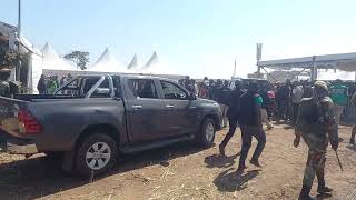 The Grand Arrival of ED Motorcade in Centenary for a Zanu PF Rally [upl. by Aleetha]