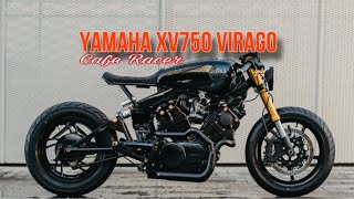 1981 Yamaha xv750 Virago Custom CAFE RACER by Lawless Machines Machines [upl. by Kiele]