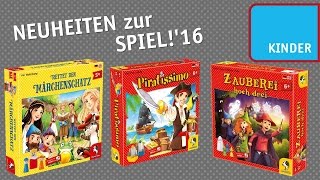 KINDERSPIEL Neuheiten zur SPIEL16 präsentiert von Pegasus Spiele MIC [upl. by Seana]