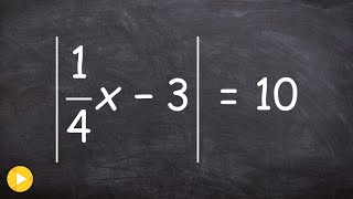 Easily Solve an Absolute Value Equation With a Fraction [upl. by Schacker]