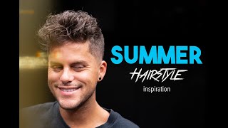 Textured Beach waves hairstyle Men´s hairstyle inspiration [upl. by Iel]