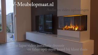 Time lapse montage dressoir en haard [upl. by Aleehs]