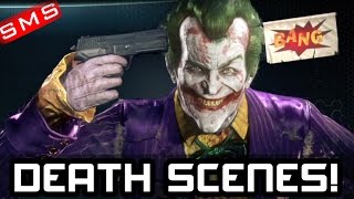 Batman Arkham Knight ALL 15 JOKER DEATH SCENES [upl. by Atiloj437]