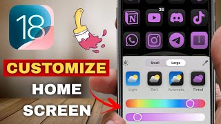 How To Customize your iPhone Home Screen iOS 18 New features [upl. by Orella98]