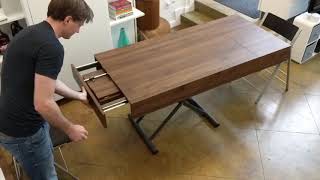 Span Coffee Transformer Table Height Adjustable and Extendable [upl. by Terrab566]