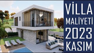 Müstakil Ev Maliyeti 2023  Villa İnşaat Maliyeti  Müstakil Ev Yapımı  Kaba İnşaat Maliyeti [upl. by Alfy]