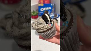 I bet you started craving these Oreo cupcakes filled with condensed milk🥛🧁🎀💦 oreocupcake bake [upl. by Jacoby]