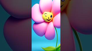 Winking Flower Character  AIGenerated Digital Art AIFlower DigitalArt CuteCharacter FlowerArt [upl. by Walling]