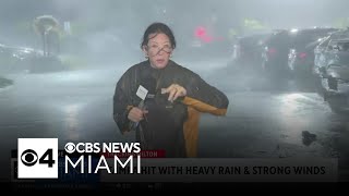 Tampa hit with heavy rain and strong winds [upl. by Ludly]