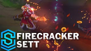 Firecracker Sett Skin Spotlight  PreRelease  League of Legends [upl. by Duyne]