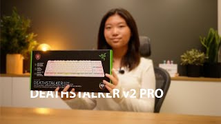 How Good is the RAZER Deathstalker v2 Pro Keyboard Unboxing [upl. by Acinehs]