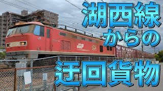 迂回貨物 配6550レ EF510513号機・3095レ EF51010号機・3099レ EF51013号機 琵琶湖線 [upl. by Nirad]