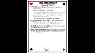 Special Hands  Rules Cards Required Penalties Scoring in Modern American Canasta [upl. by Sura]