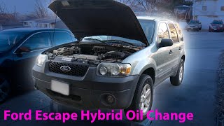 How to change the oil on your Ford Escape Hybrid [upl. by Olumor749]