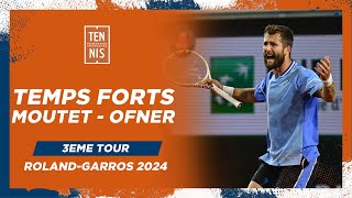 Corentin Moutet vs Sebastian Ofner  Temps Forts  RolandGarros 2024  FFT [upl. by Zacherie]