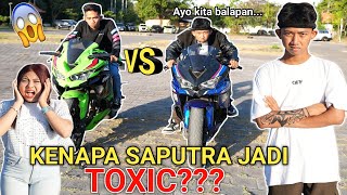 PARAH BANGET SAPUTRA TIBA TIBA JADI TOXIC SAMPE NANTANGIN ARIK BALAPAN MOTOR  Mikael TubeHD [upl. by Izawa]