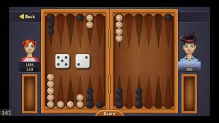 Backgammon Deluxe by Random Salad Games  free offline classical board game for Android  gameplay [upl. by Elenaj]