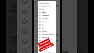 WhatsApp notification sound change kaise kare shorts shortvideo whatsapp youtube [upl. by Ebaj958]