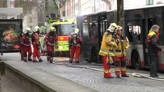 TELE TOP Winterthurer Stadtbus ausgebrannt [upl. by Earehs]