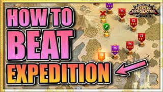 Beat Expedition 7180 in Rise of Kingdoms tips and guide by level [upl. by Ayikur]