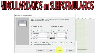 VINCULAR FORMULARIO CON SUBFORMULARIO [upl. by Acinnej]