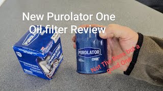 New Purolator One PL14610 oil filter review [upl. by Auqinat]