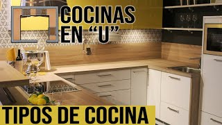 Cocinas en U  Cocinas Pequeñas y Modernas  Tipos de Cocinas Modernas Parte 45 [upl. by Magocsi]