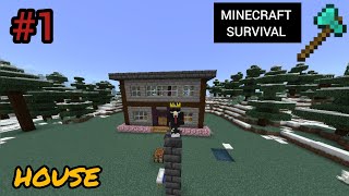 MINECRAFT SURVIVAL SERIES SINGLE PLAYER 121 pe I MADE A HOUSE 1 🤗 [upl. by Georgetta]