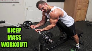 Intense 15 Minute Gym Bicep Workout for Muscle Mass [upl. by Feigin]