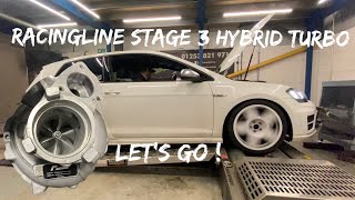 VW MK7 GOLF R STAGE 3 IS38 HYBRID TURBO RACINGLINE PERFORMANCE [upl. by Darrel632]