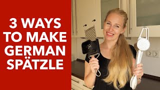 3 Ways To Make German Spaetzle  Spaetzle Makers Overview [upl. by Alexandros]