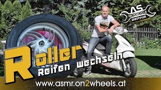 ➤ ROLLERREIFEN SELBST WECHSELN MONTIEREN  Nur mit einfachen Werkzeugen [upl. by Amees]