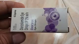 Dorzox Eye Drops  Dorzolamide 2Eye Drops  Dorzox Eye Drops uses Side effects Benefit Review Hindi [upl. by Dlareg]