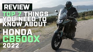 Honda CB500X 2022 Review  Top 7 Things You Need To Know About the Honda CB500X 2022  Visordown [upl. by Rehctaht232]